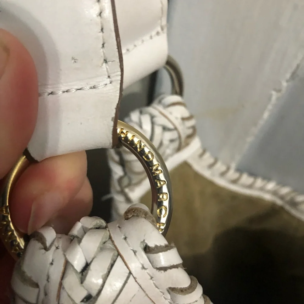 Anya Hindmarch London Woven Leather Neeson Tassel Tote Handbag - Picture 11 of 12